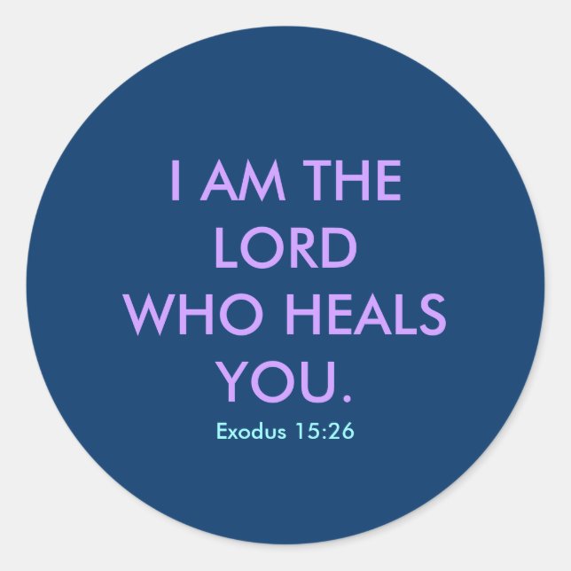 PEGATINA REDONDA SOY EL SEÑOR - 1118 (Anverso)