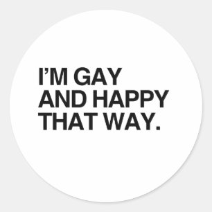 Pegatina Redonda SOY GAY Y FELIZ DE SERLO.png