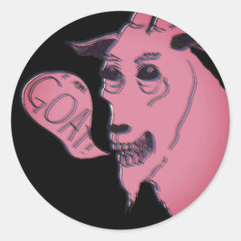 Pegatina Redonda Soy Goat