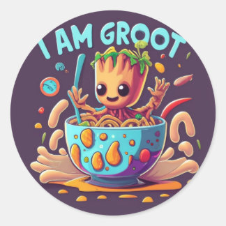 Pegatina Redonda Soy Groot