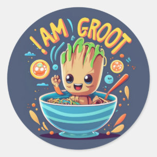 Pegatina Redonda Soy Groot