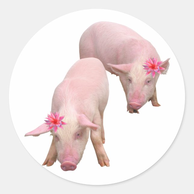 Pegatina Redonda Soy hermosa (Anverso)