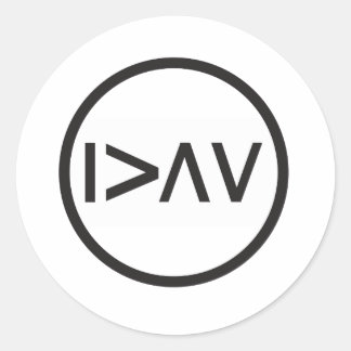 Pegatina Redonda Soy mayor que mis altos y bajos