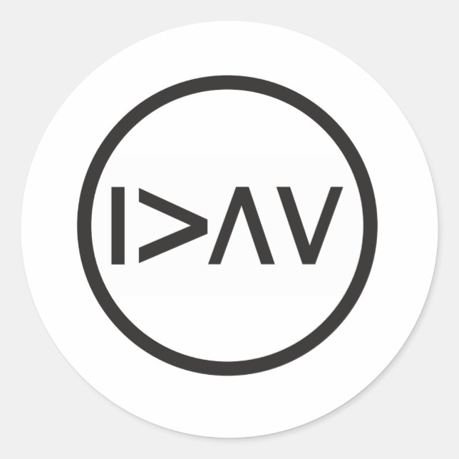 Pegatina Redonda Soy mayor que mis altos y bajos (Anverso)