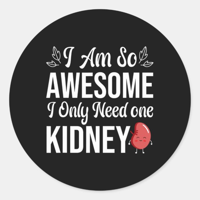 Pegatina Redonda Soy Tan Aterrador (Anverso)