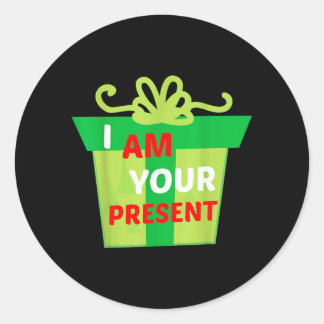 Pegatina Redonda Soy tu camiseta de regalo presente