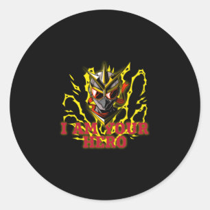 PEGATINA REDONDA SOY TU HERO