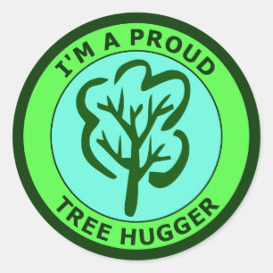 PEGATINA REDONDA SOY UN ÁRBOL ORGULLOSO