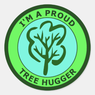 PEGATINA REDONDA SOY UN ÁRBOL ORGULLOSO
