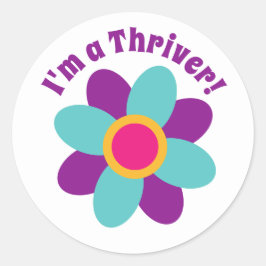 Pegatina Redonda ¡Soy un Thriver!