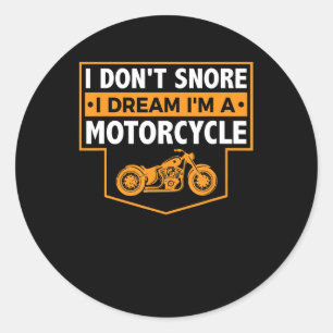 Pegatina Redonda Soy Un Verdadero Regalo De Motociclistas Para Los 