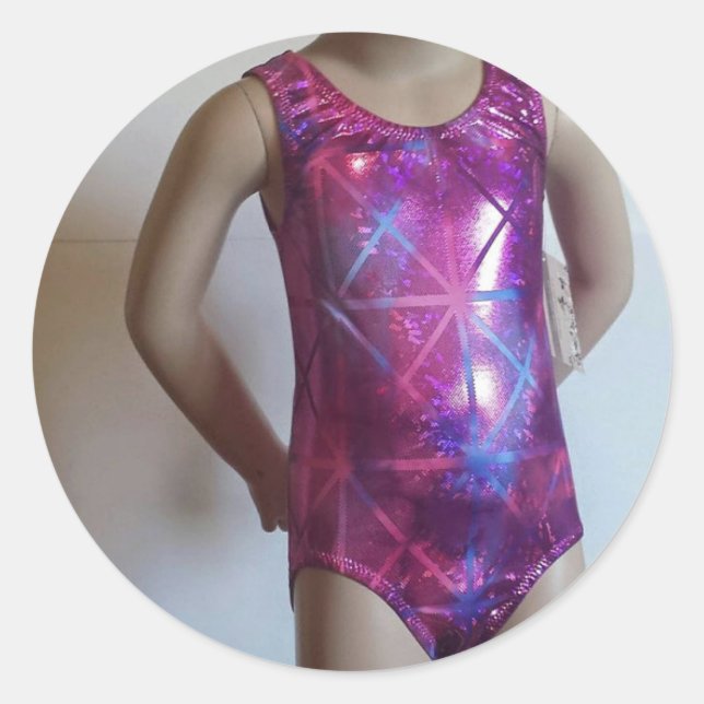 Pegatina Redonda Sparkle and Shine Leotard Lover (Anverso)