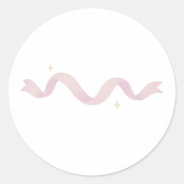 Pegatina Redonda Sparkling ribbon divider