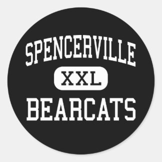 Pegatina Redonda Spencerville - Bearcats - High - Spencerville Ohio