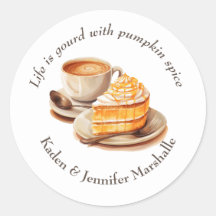 Spice y rebanada de calabaza de otoño