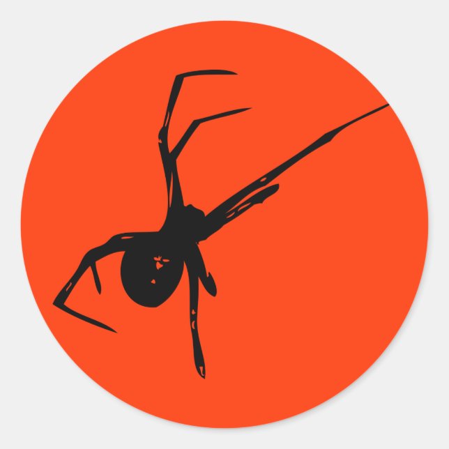 Pegatina Redonda Spider (Anverso)