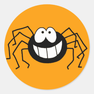 Pegatina Redonda Spider