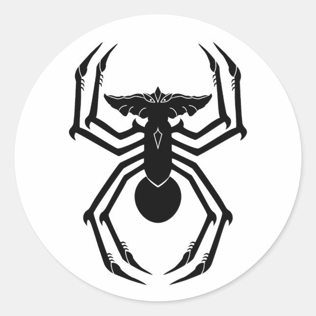 Pegatina Redonda SpiderGremlin (Anverso)
