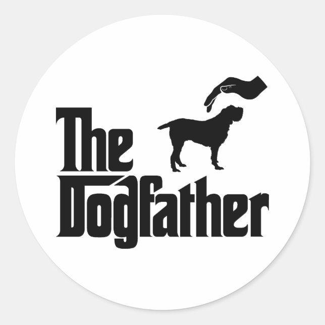 Pegatina Redonda Spinone Italiano (Anverso)