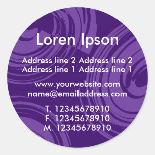 Pegatina Redonda Spirals Business / Profile