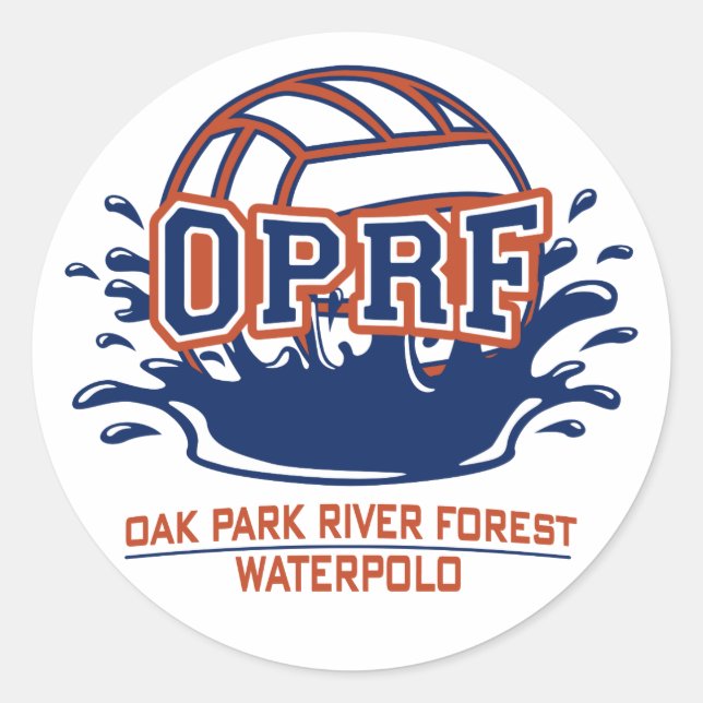 Pegatina Redonda Splash Ball (Anverso)