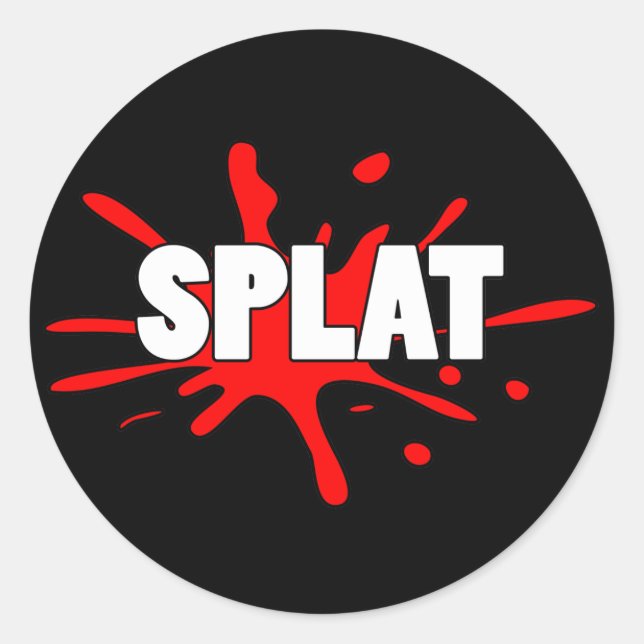 Pegatina Redonda Splat (Anverso)