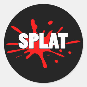 Pegatina Redonda Splat