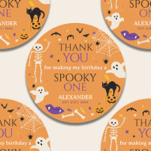 Spooky One Halloween Cumpleaños 1er Agradecimiento