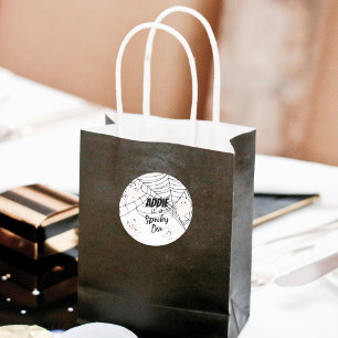 Pegatina Redonda Spooky One   Primer cumpleaños de Halloween   Fant