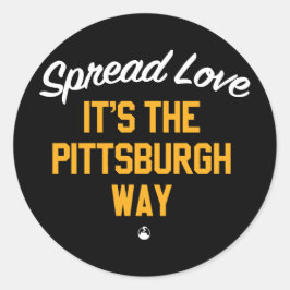 Pegatina Redonda Spread Love It's The Pittsburgh Way