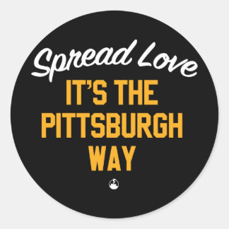 Pegatina Redonda Spread Love It's The Pittsburgh Way