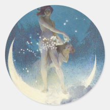 Spring Scattering Stars vintage illustration