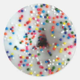 Pegatina Redonda Sprinkles Donut