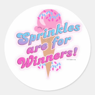 Pegatina Redonda Sprinkles está para los ganadores