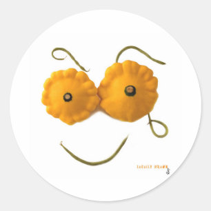 Pegatina Redonda Squash Face