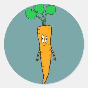 Pegatina Redonda Sr. Carrot