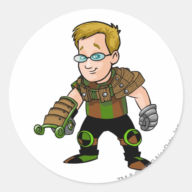 Pegatina Redonda Sr. Insane Kiko Lake (Anverso)