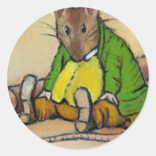 PEGATINA REDONDA SR. SAMUEL WHISKERS, DESPUÉS DE BEATRIX POTTER