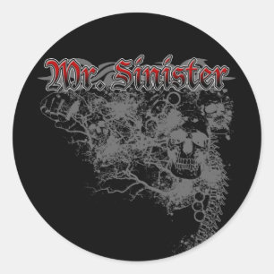 Pegatina Redonda Sr. Sinister Sticker