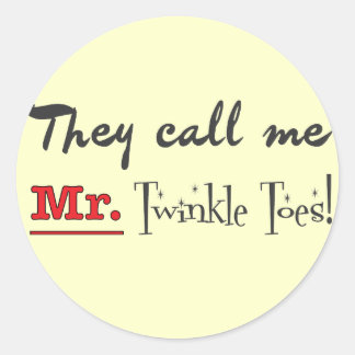 Pegatina Redonda Sr. Twinkle Toes Ballet Regalos