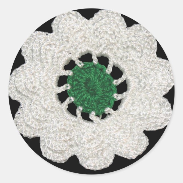 Pegatina Redonda Srebrenica cvijet (Anverso)