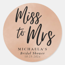 Srta. Terracotta Calligraphy Shower