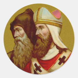 Pegatina Redonda SS. Cyril y Methodius (M 001)