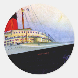 Pegatina Redonda ss Normandie