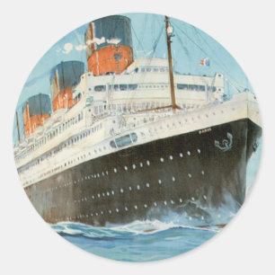 Pegatina Redonda ss París - La línea francesa