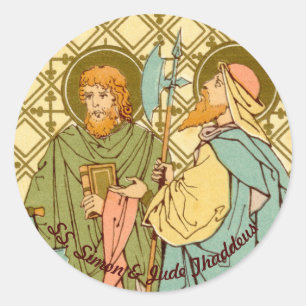 Pegatina Redonda SS. Simon y Jude Thaddeus (RLS 16)