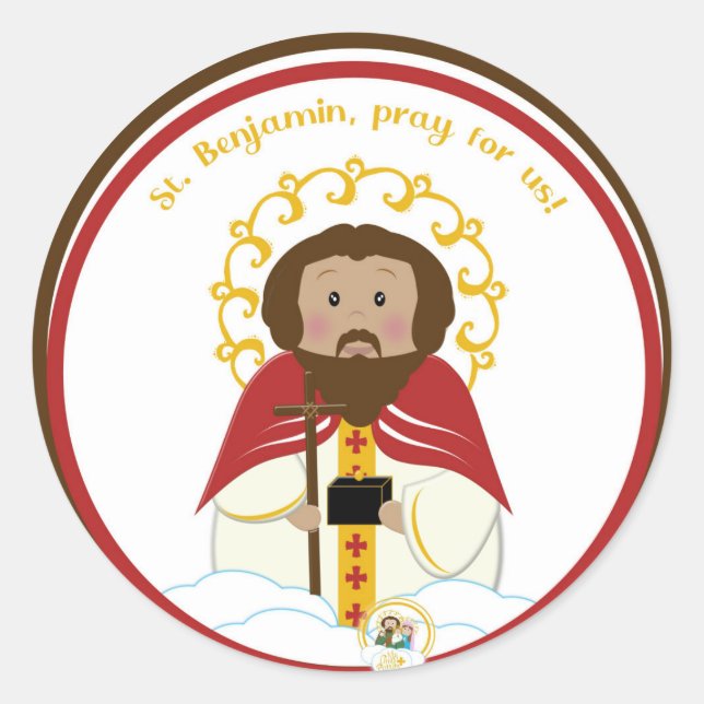 Pegatina Redonda St. Benjamin (Anverso)