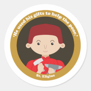 Pegatina Redonda St. Eligius