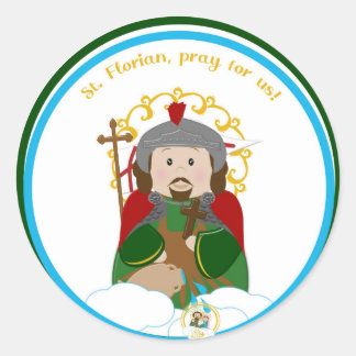 Pegatina Redonda St. Florian