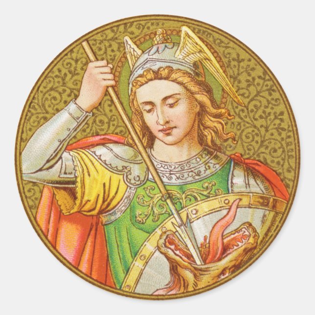 Pegatina Redonda St. George (SNV 13) (Anverso)